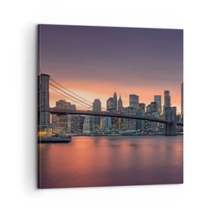 Canvas picture - Submerged in Lilac Silence - 60x60 cm