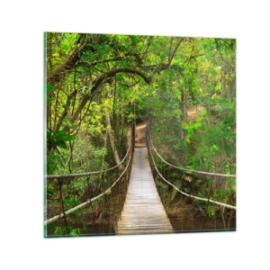 Glass picture - There Is Ivy Growing in the Garden - 50x50 cm