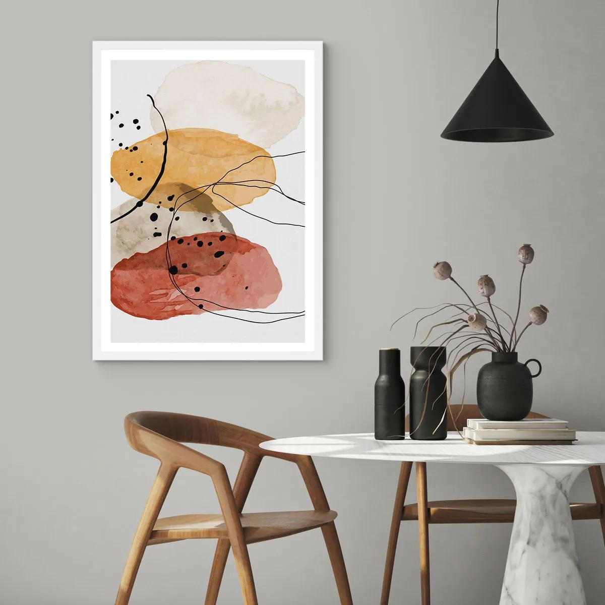 Poster in white frmae - Like a Light Air - 30x40 cm