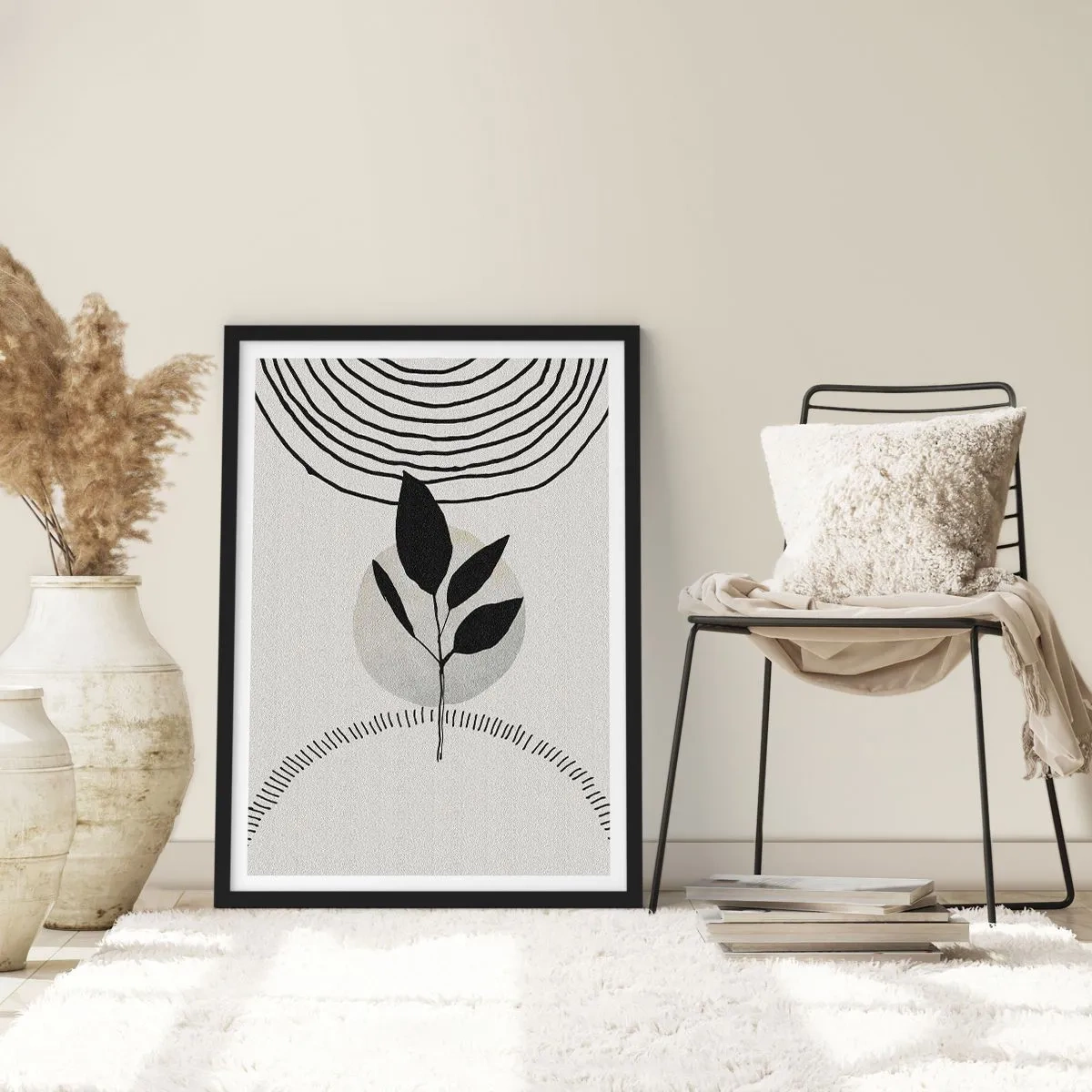 Poster in black frame - Composition: Rituals of Nature - 70x100 cm