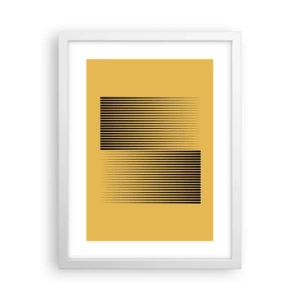 Poster in white frmae - Square Opposites - 30x40 cm