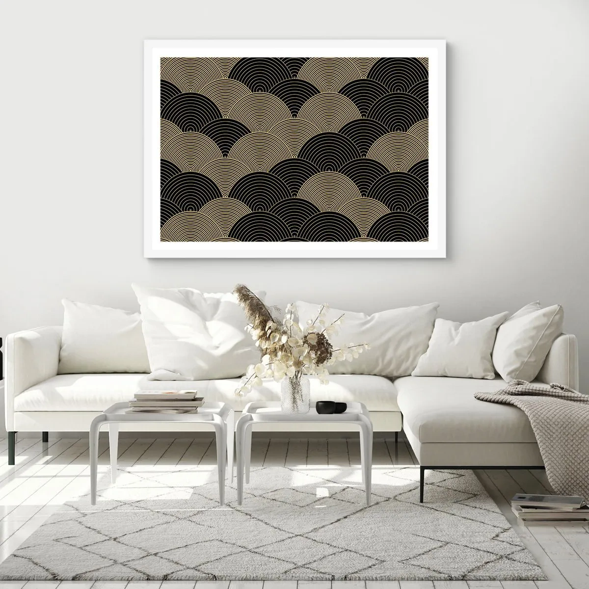 Poster in white frmae - Unity in Multitude - 50x40 cm