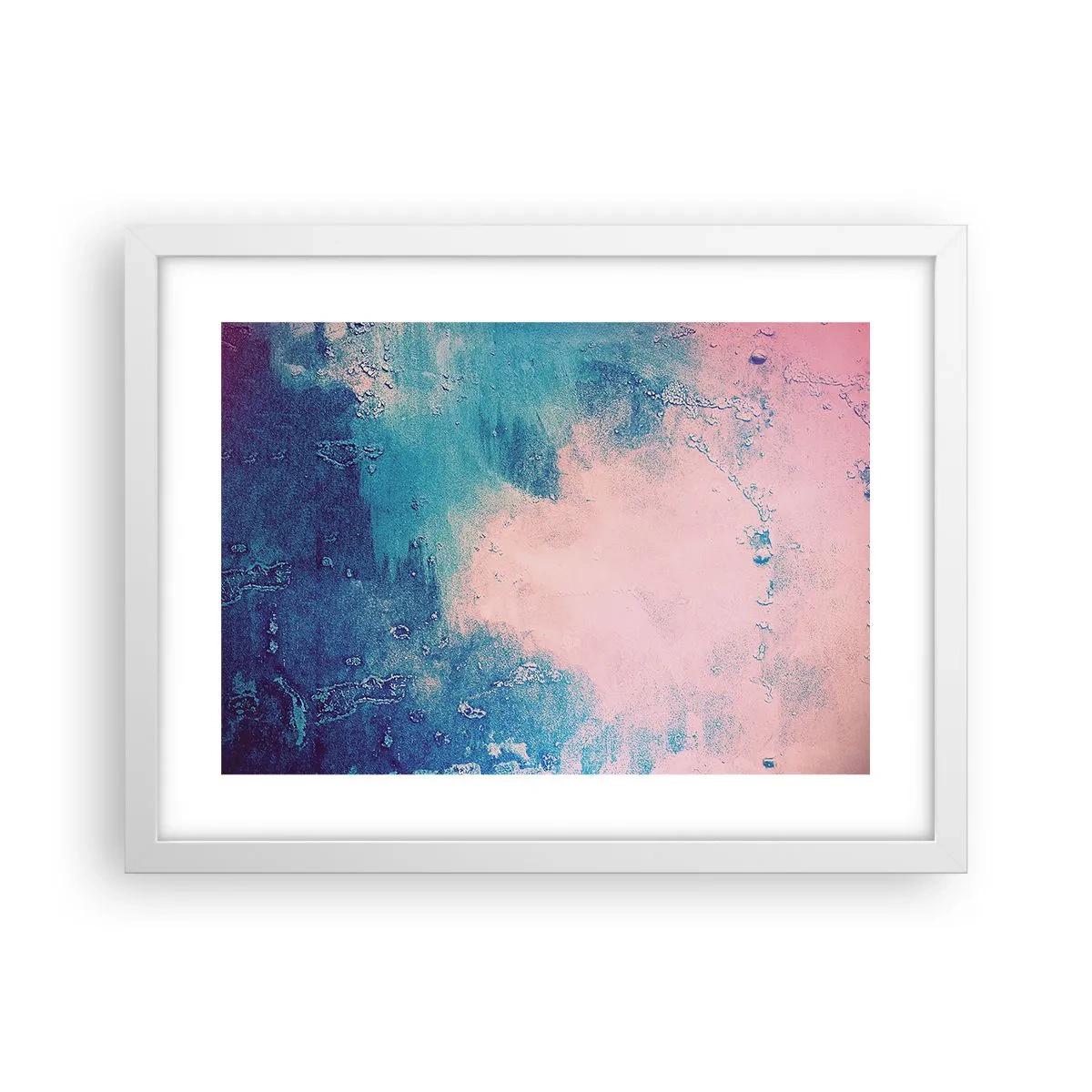 Poster in white frmae - Blue Hug - 40x30 cm