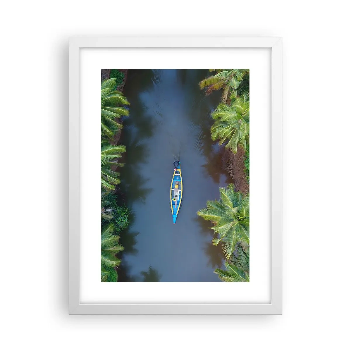 Poster in white frmae - On Tropical Trail - 30x40 cm