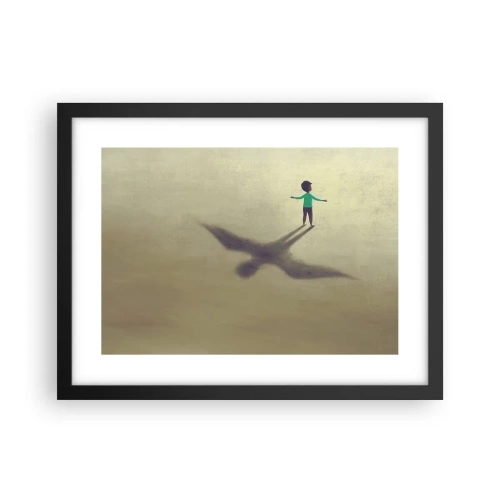 Poster in black frame - Hero of the Future - 40x30 cm