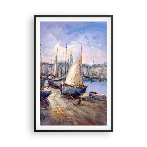 Poster in black frame - Town by the Bay - 61x91 cm