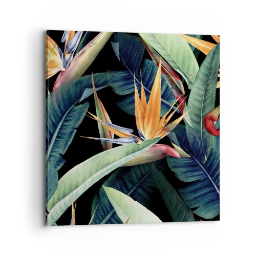 Canvas picture - Flaming Flowers of the Tropics - 70x70 cm