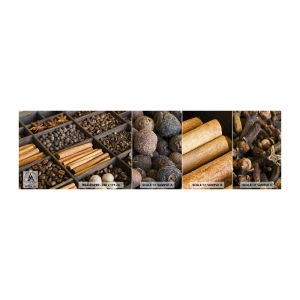 Photo Wallpaper Sample Self-Adhesive Deluxe Sticker - Treasury of Aromas - Spices, Coffee, Cinnamon - 100x30 cm
