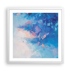 Poster in white frmae - Winter Abstract - 50x50 cm