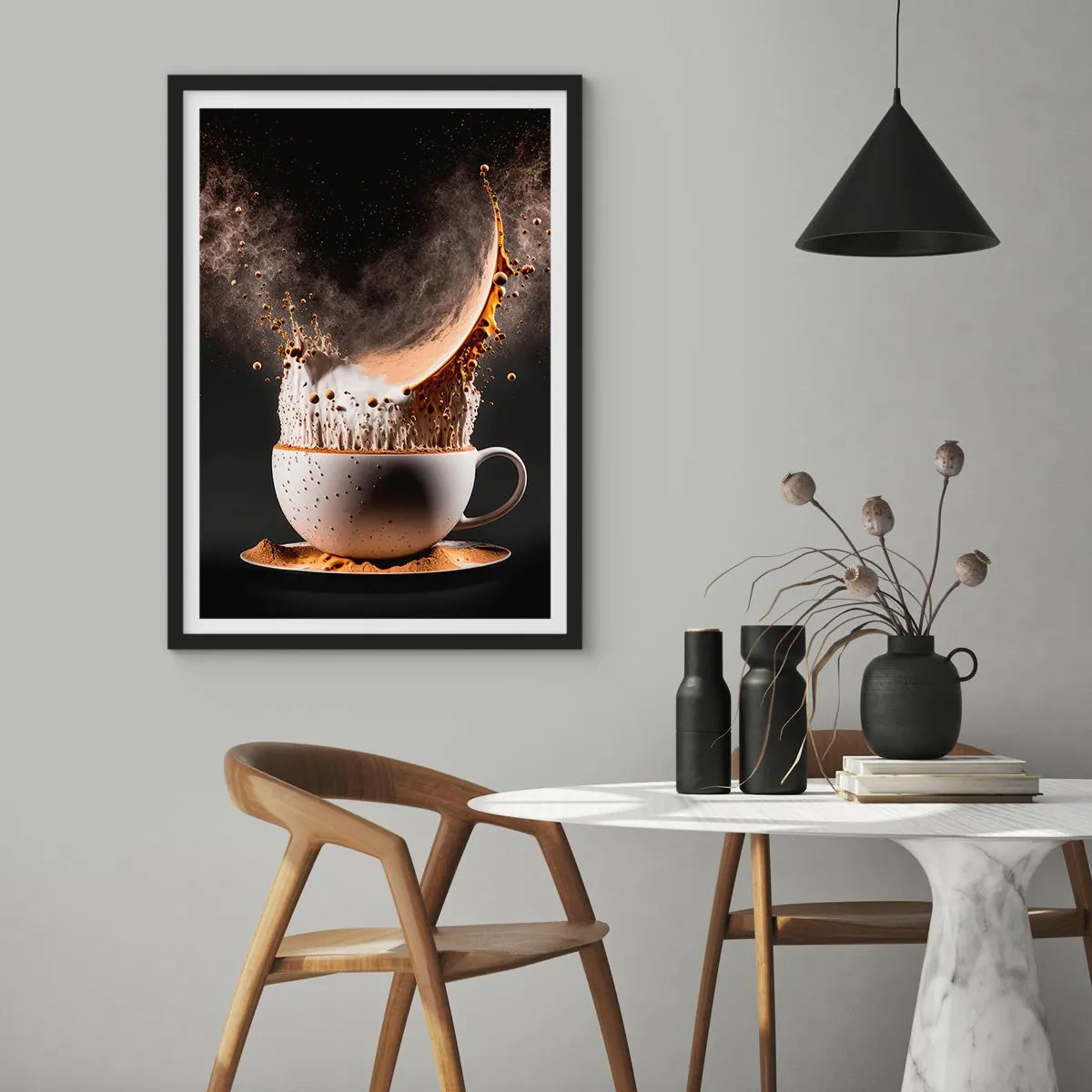 Poster in black frame - Explosion of Flavour - 61x91 cm