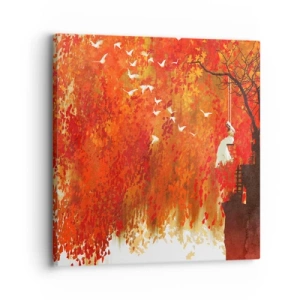 Canvas picture - Will It Fly with Us? - 30x30 cm