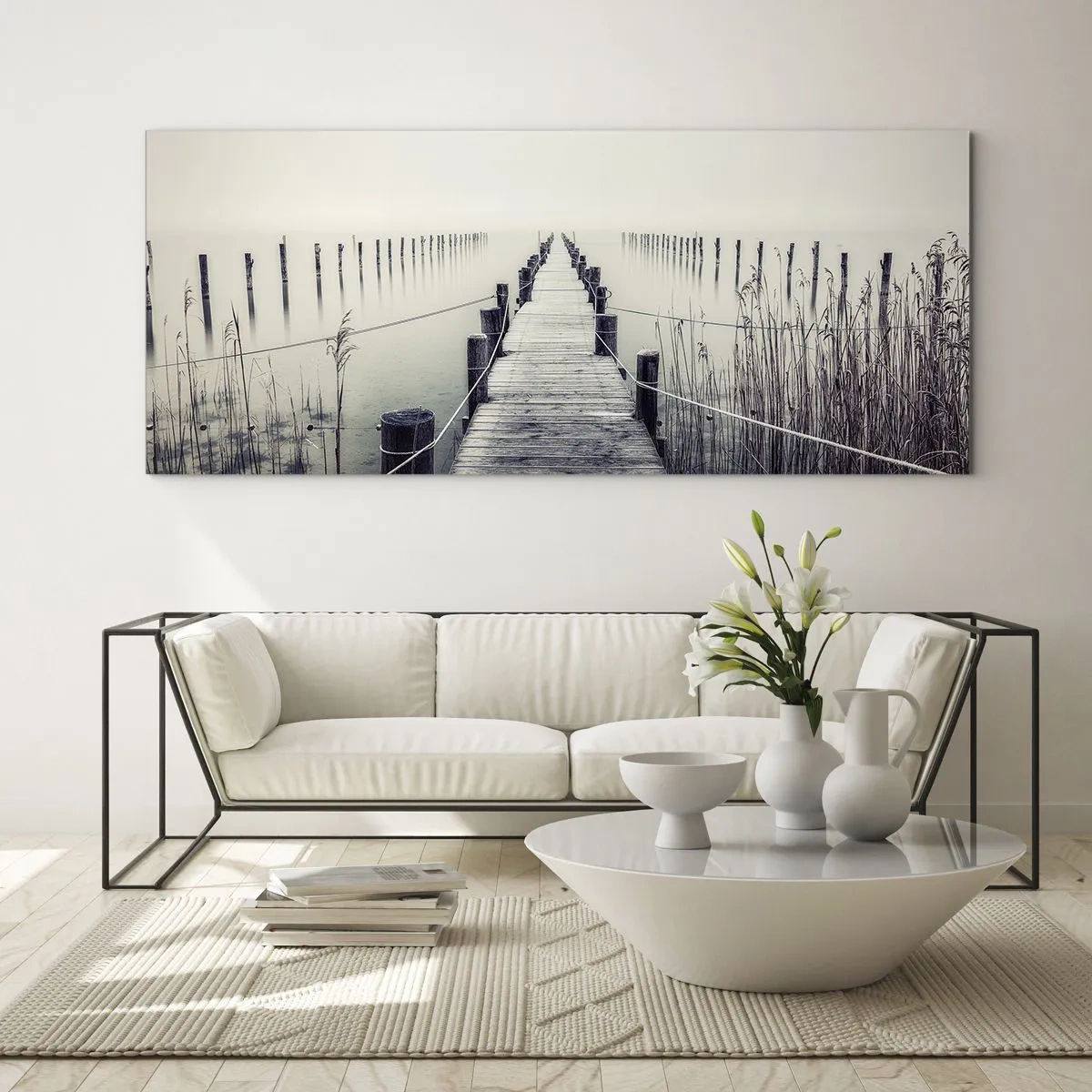 Glass picture - Immerse Yourself in Peace - 100x40 cm
