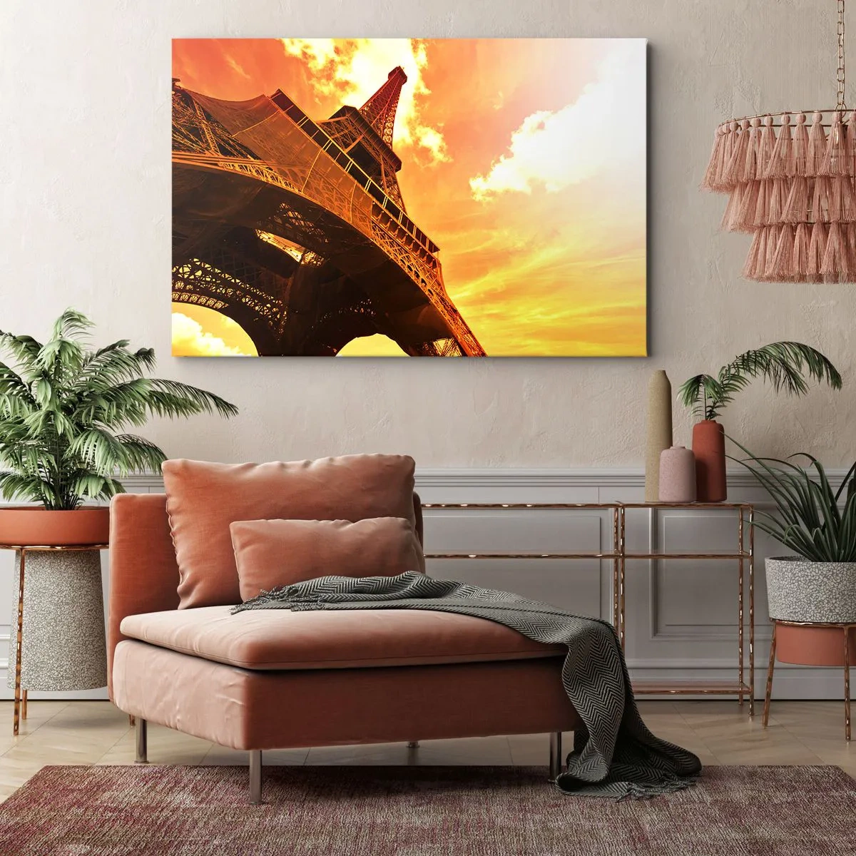 Canvas picture - Monumental because Gilded by the Sun - 100x70 cm