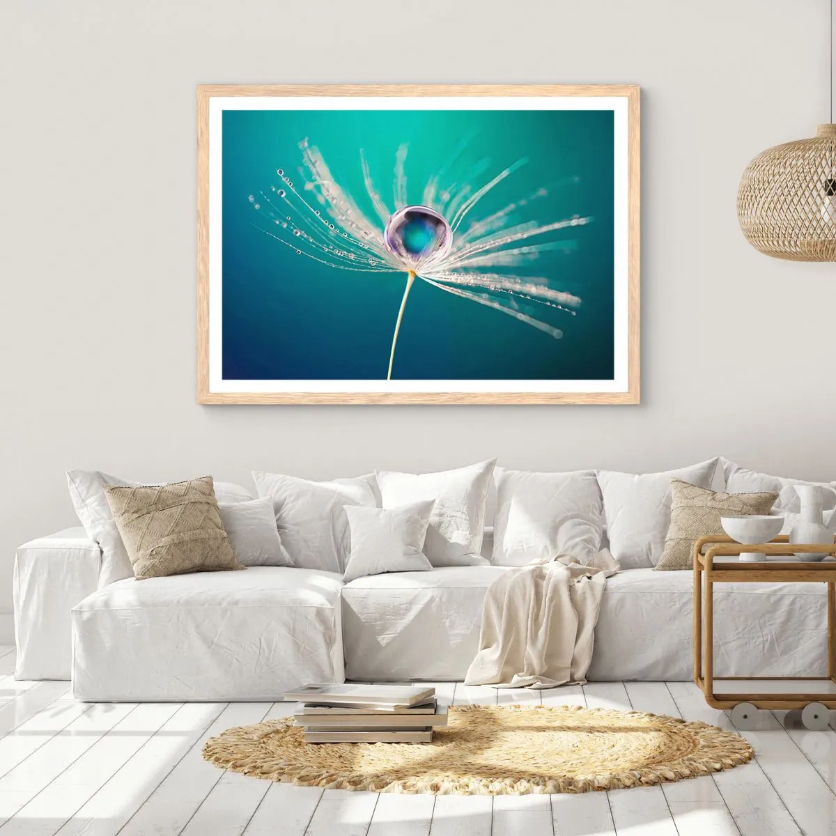 Poster in light oak frame - Mystical Moment - 100x70 cm