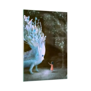 Glass picture - Fantastic Encounter - 80x120 cm