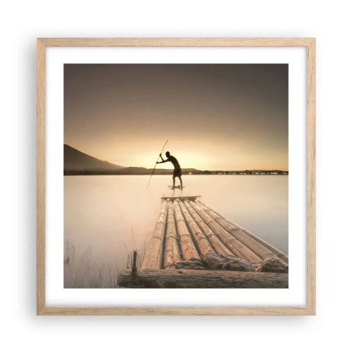Poster in light oak frame - Before Rest - 50x50 cm