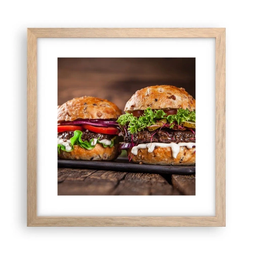 Poster in light oak frame - American Dream - 30x30 cm