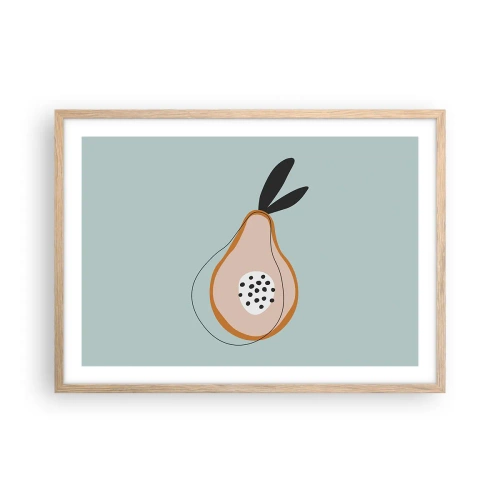 Poster in light oak frame - Penetrating the Nature of Things - 70x50 cm