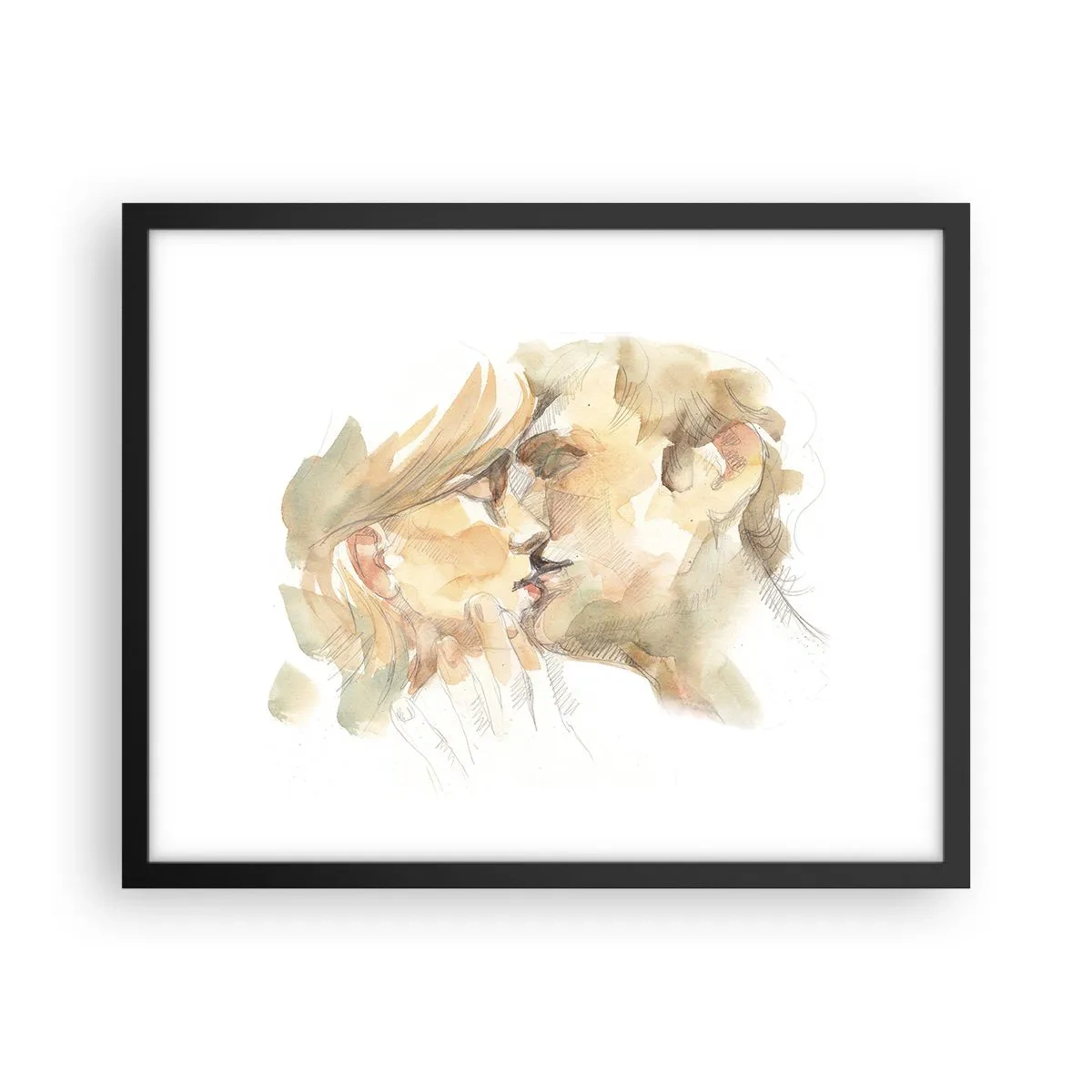 Poster in black frame - The Missing Half? - 50x40 cm