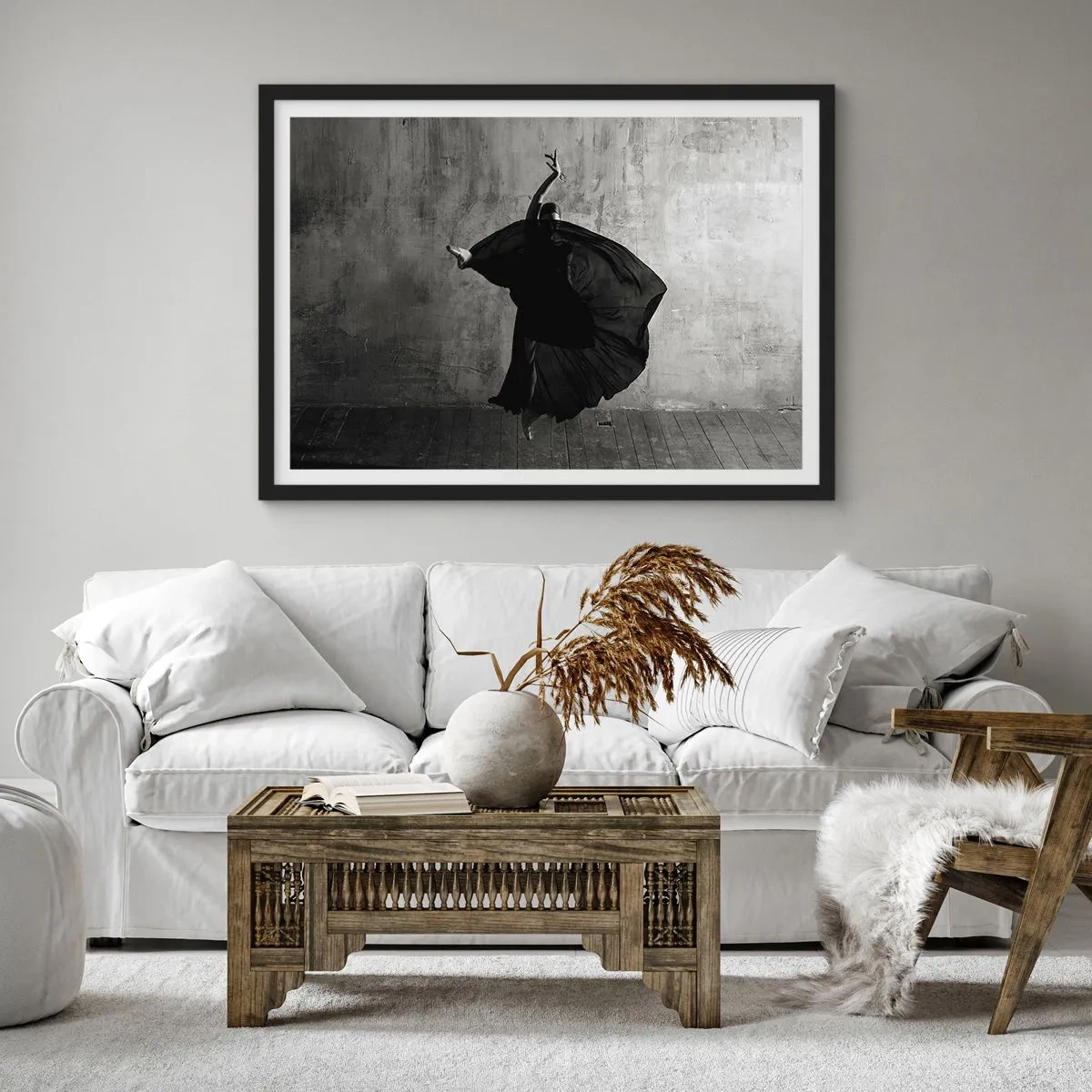 Poster in black frame - Full of Passion - 70x50 cm