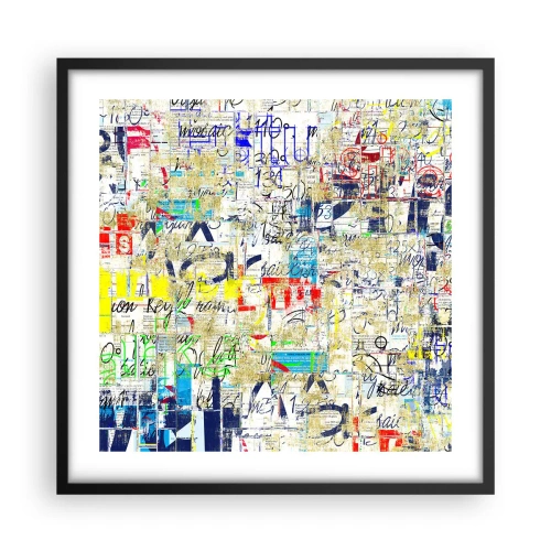 Poster in black frame - Feast for the Eyes - 50x50 cm