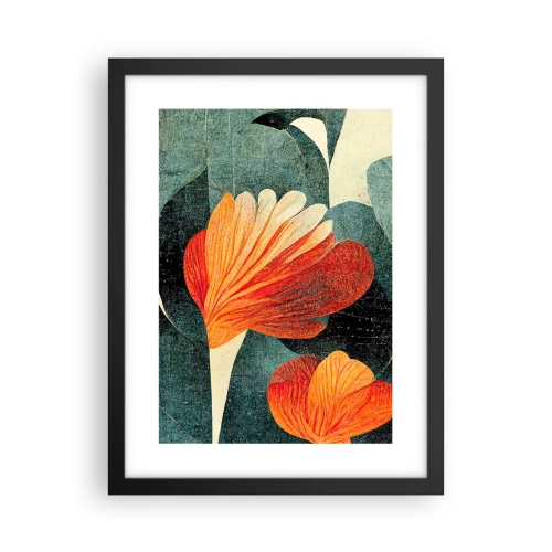 Poster in black frame - Heat of the Tropics, Coolness of the Ground - 30x40 cm
