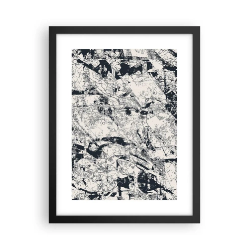 Poster in black frame - Infilitration of Opposites - 30x40 cm