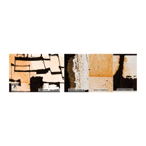 Photo Wallpaper Sample Premium Sand - Order After All - Abstraction, Piece, Painting - 100x30 cm