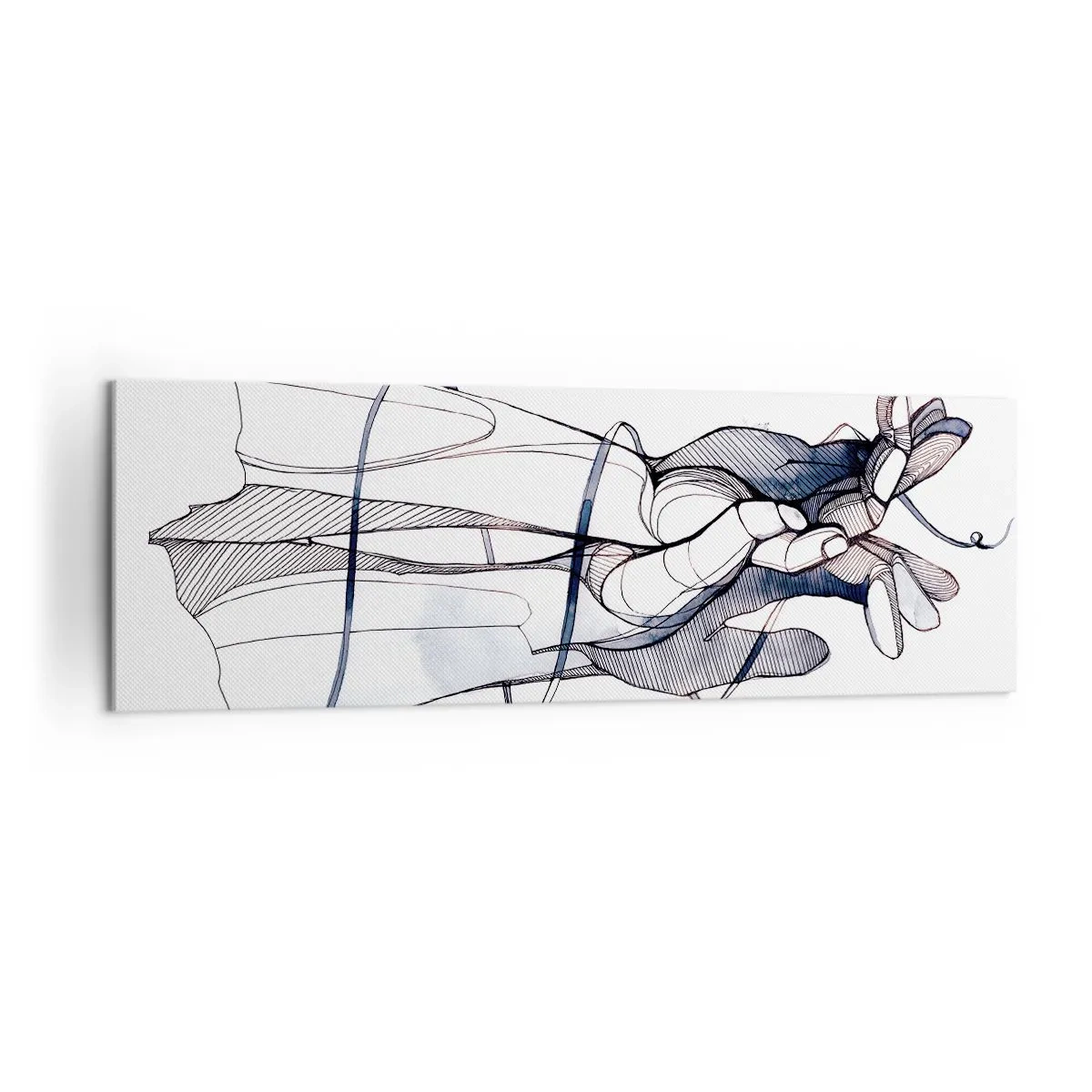 Canvas picture - Study of Touch - 160x50 cm