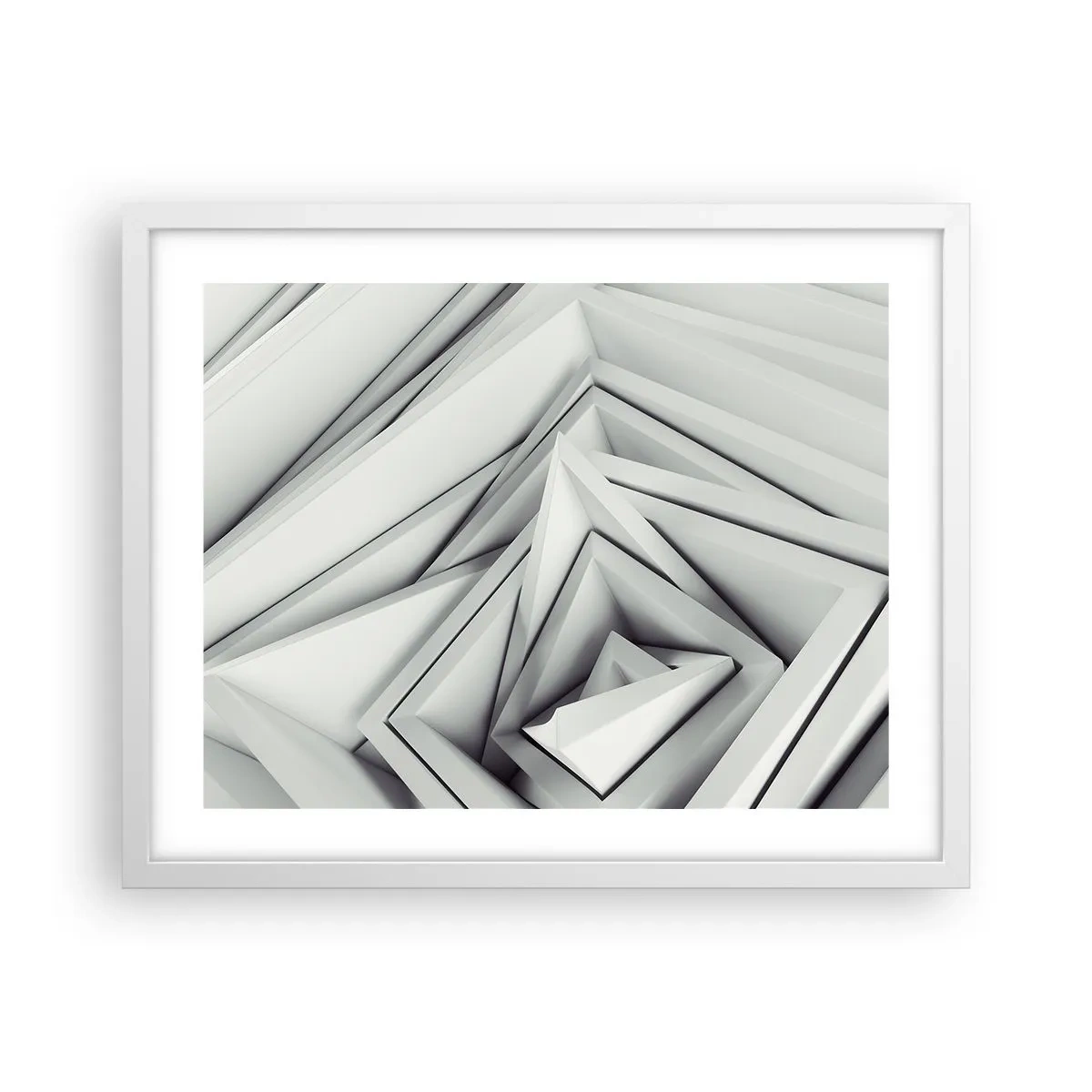 Poster in white frmae - Acute Angles Budding - 50x40 cm