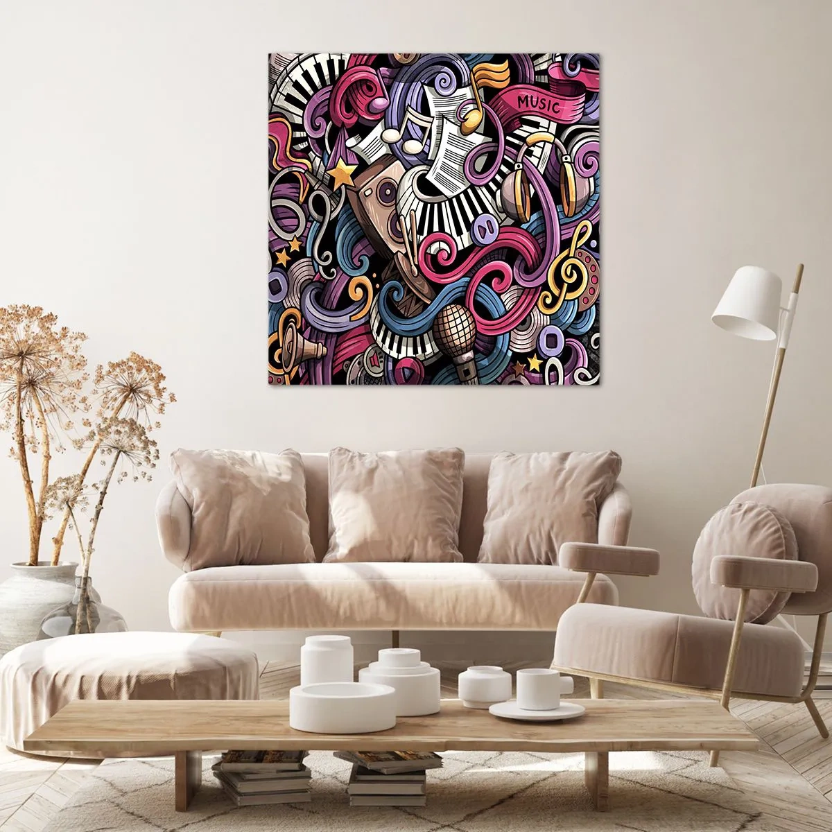 Canvas picture - Complicated Melody - 40x40 cm