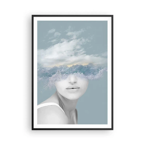 Poster in black frame - With the Head In the Clouds - 70x100 cm