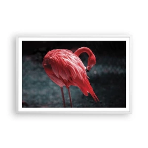 Poster in white frmae - Crimson Poem of Nature - 91x61 cm