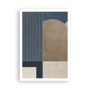 Poster - Composition of Simplicity and Curvature - 70x100 cm