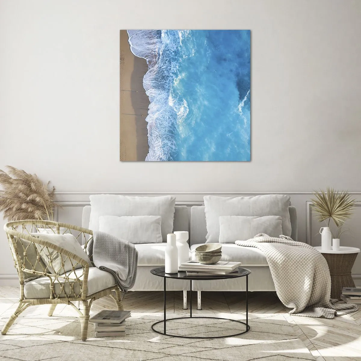 Glass picture - Power of the Blue - 50x50 cm