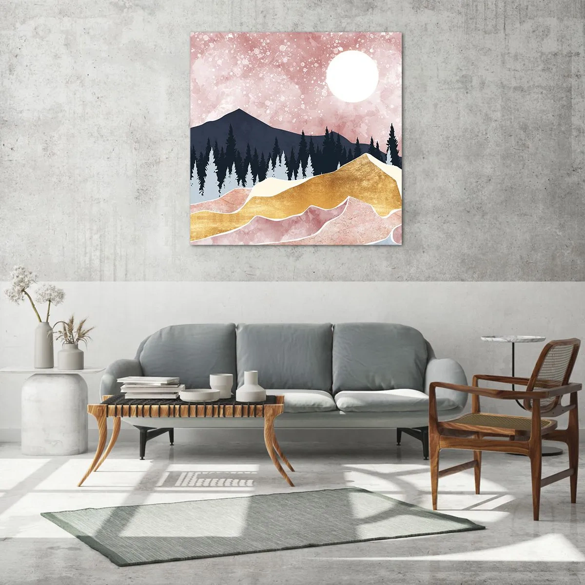 Glass picture - Night Guard - 60x60 cm