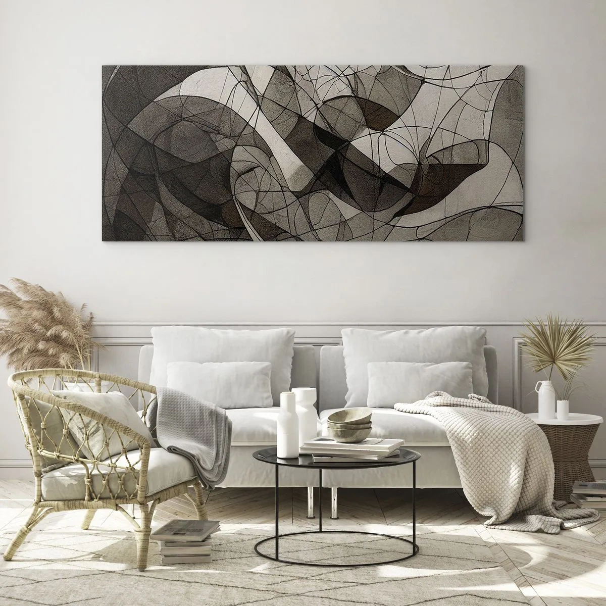 Glass picture - Circulation of the Colours of the Earth - 90x30 cm