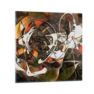 Glass picture - Can You Hear Movement? - 50x50 cm