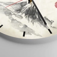 Clock face with lines