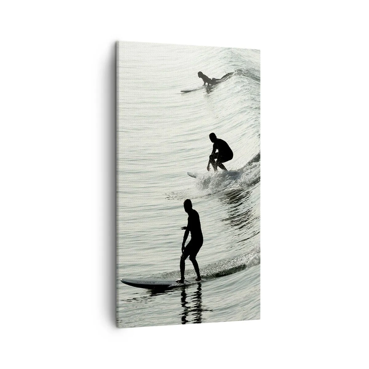 Canvas picture - Meeting the Wave - 45x80 cm