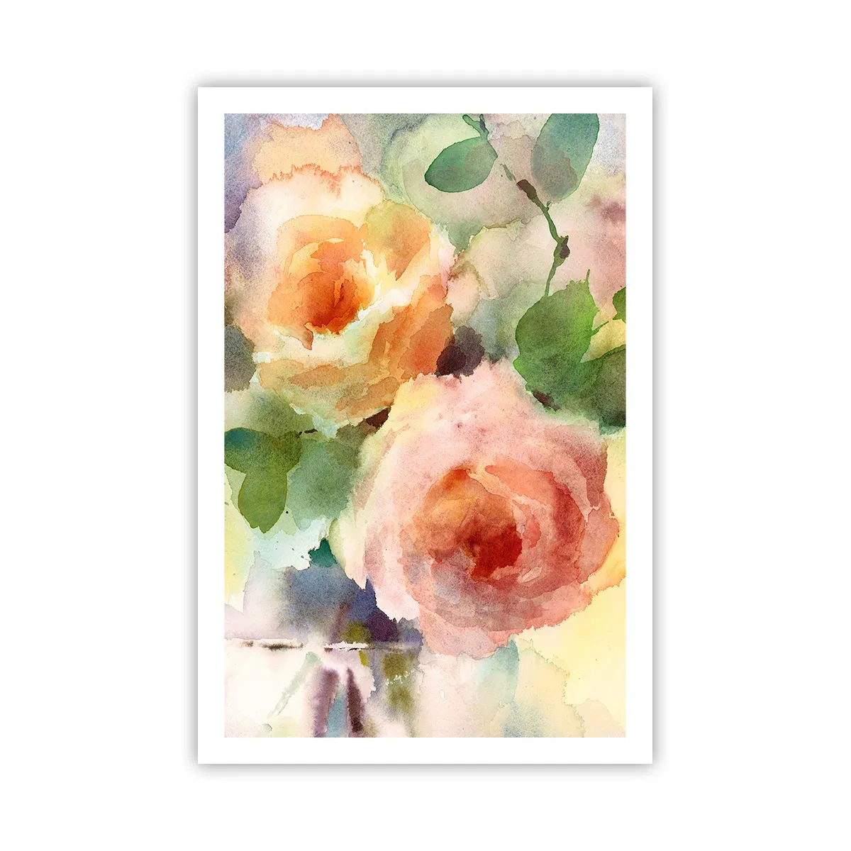 Poster - Delicate Like Watercolour - 61x91 cm