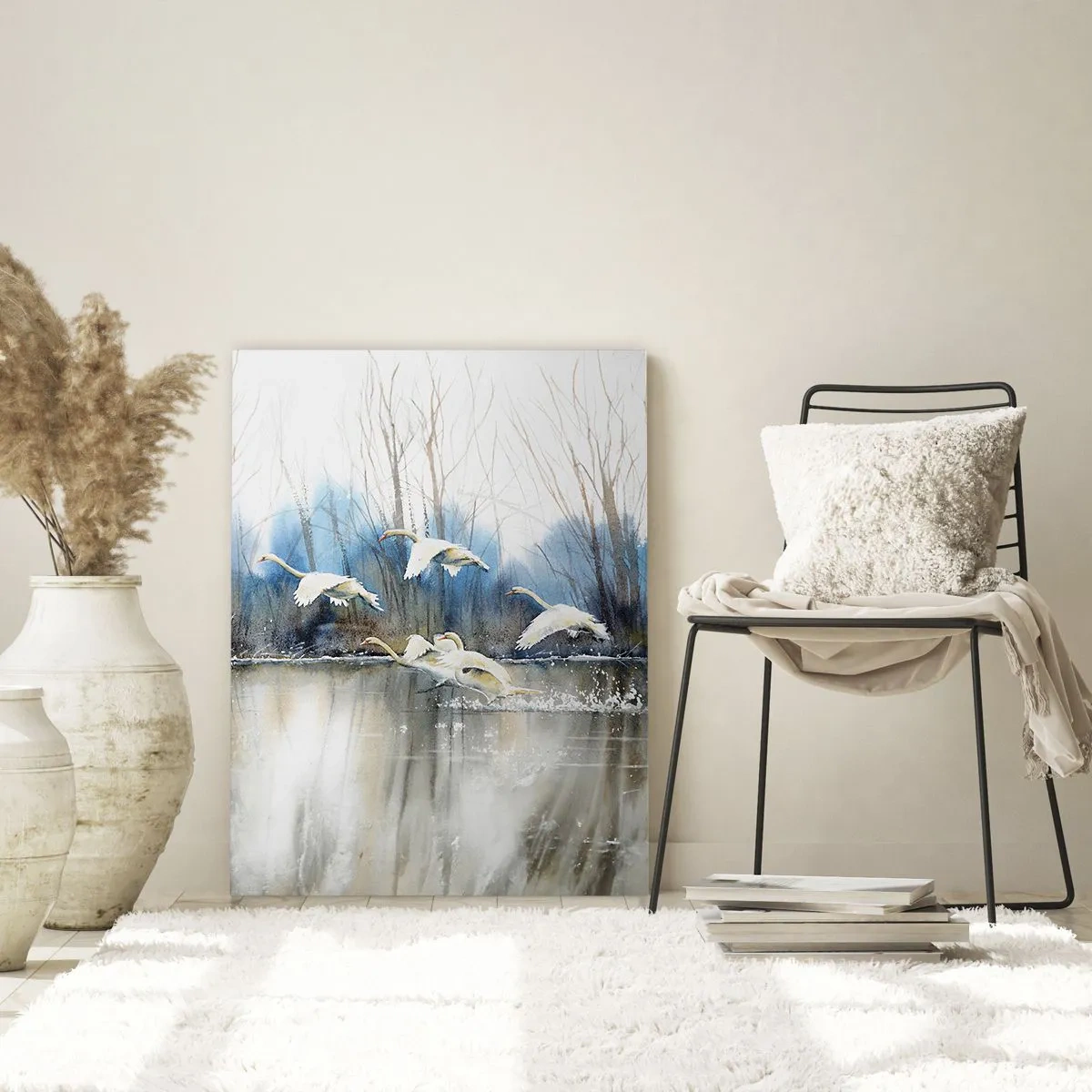 Glass picture - Like in a Fairy Tale about Wild Swans - 80x120 cm