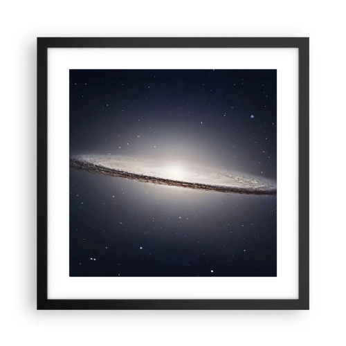 Poster in black frame - A Long Time Ago in a Distant Galaxy - 40x40 cm