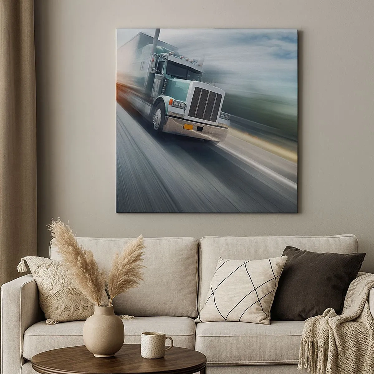 Canvas picture - American Giant in the Rush - 30x30 cm