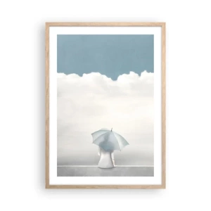 Poster in light oak frame - On the Edge of Reality and Dream - 50x70 cm