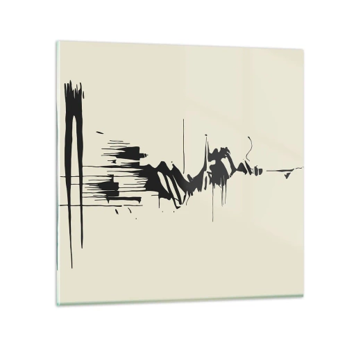 Glass picture - Hasty Abstract - 30x30 cm