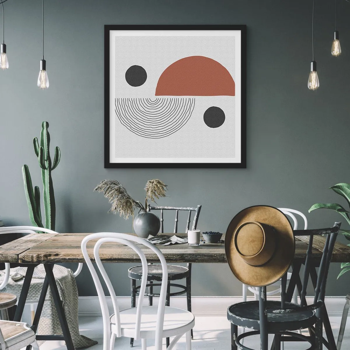 Poster in black frame - Perfection of a Wheel - 50x50 cm