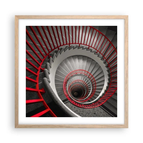 Poster in light oak frame - Games of Architecture - 50x50 cm