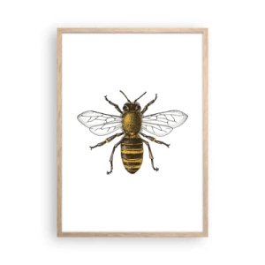 Poster in light oak frame - Beautiful and Good - 50x70 cm