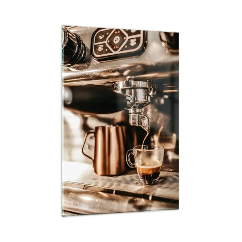 Glass picture - Glow of a Coffee - 80x120 cm